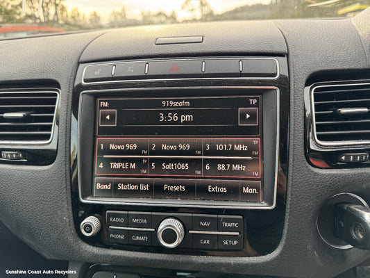 2016 Volkswagen Touareg Radio Cd Dvd Sat Tv