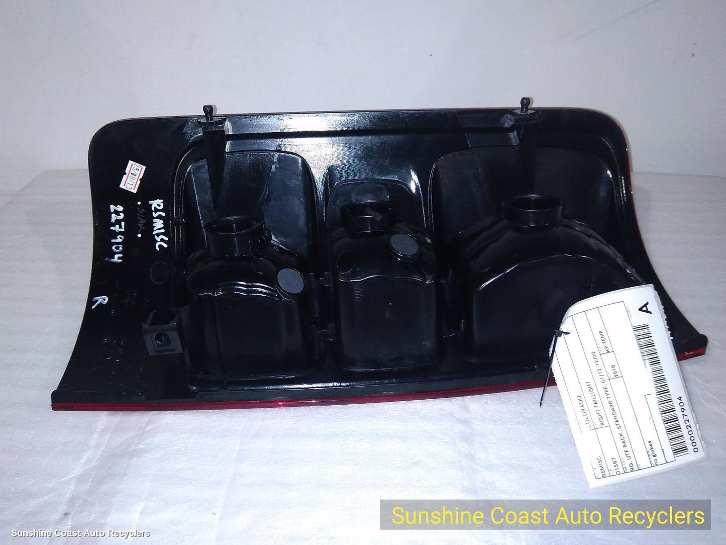 2018 Holden Colorado Right Taillight