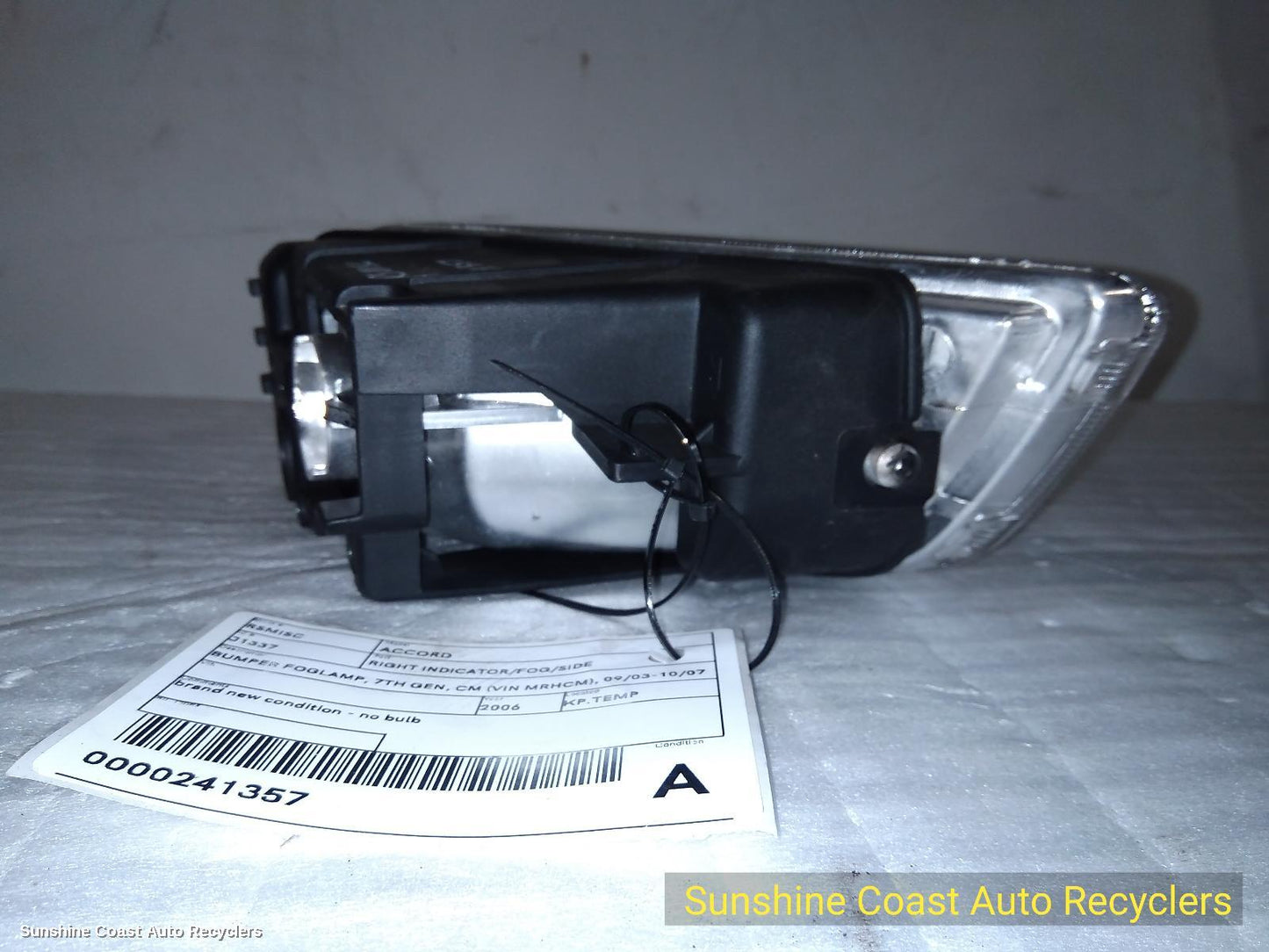 2006 Honda Accord Right Indicator Fog Side