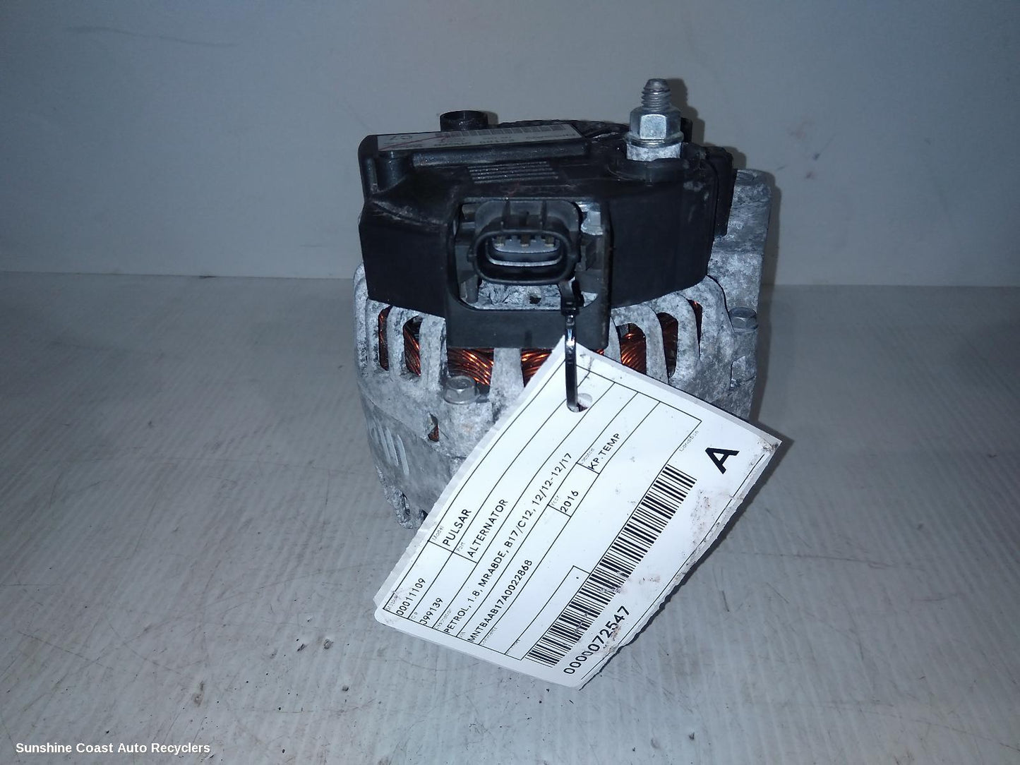 2016 Nissan Pulsar Alternator