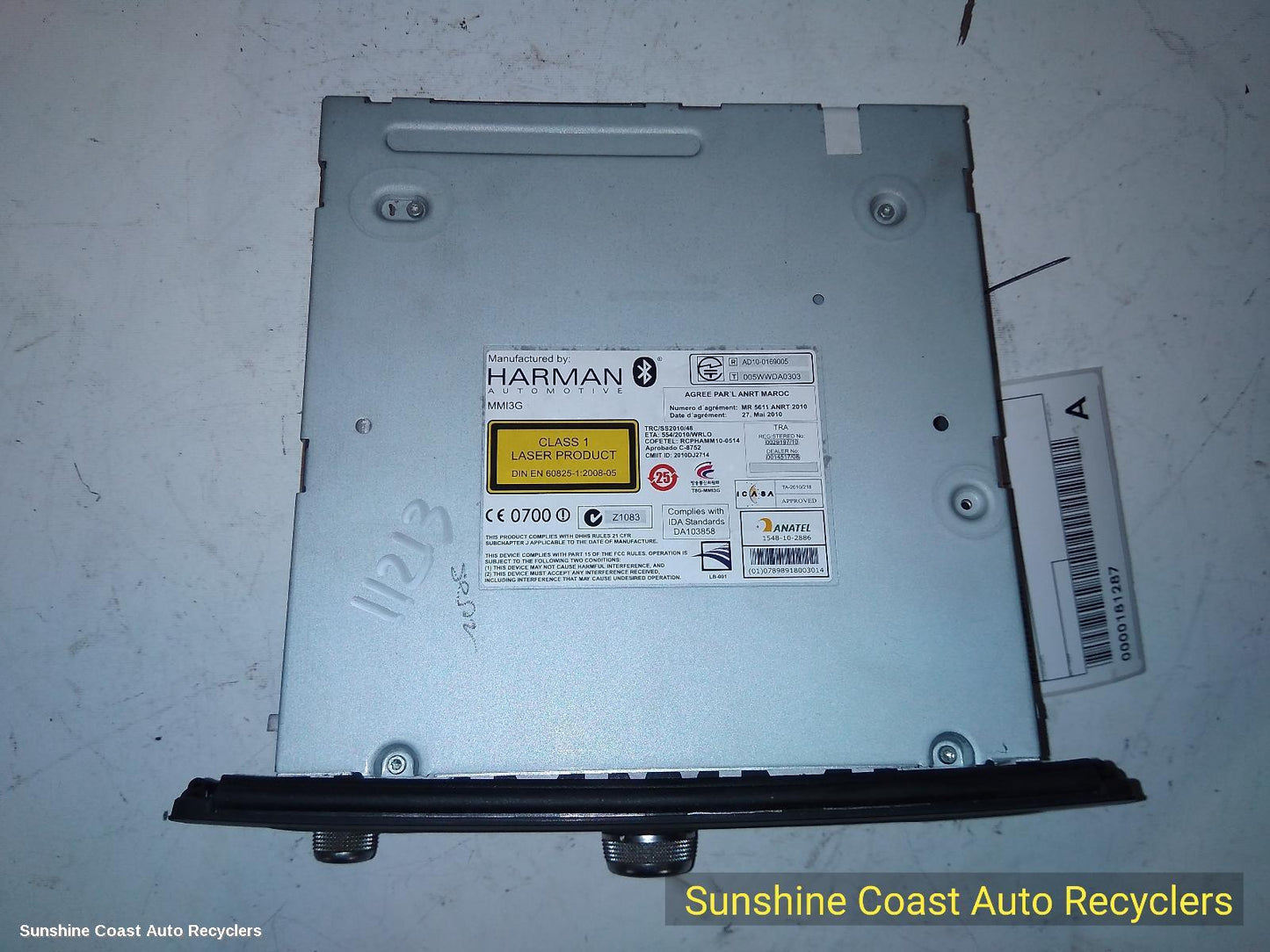 2013 Audi A1 Radio Cd Dvd Sat Tv