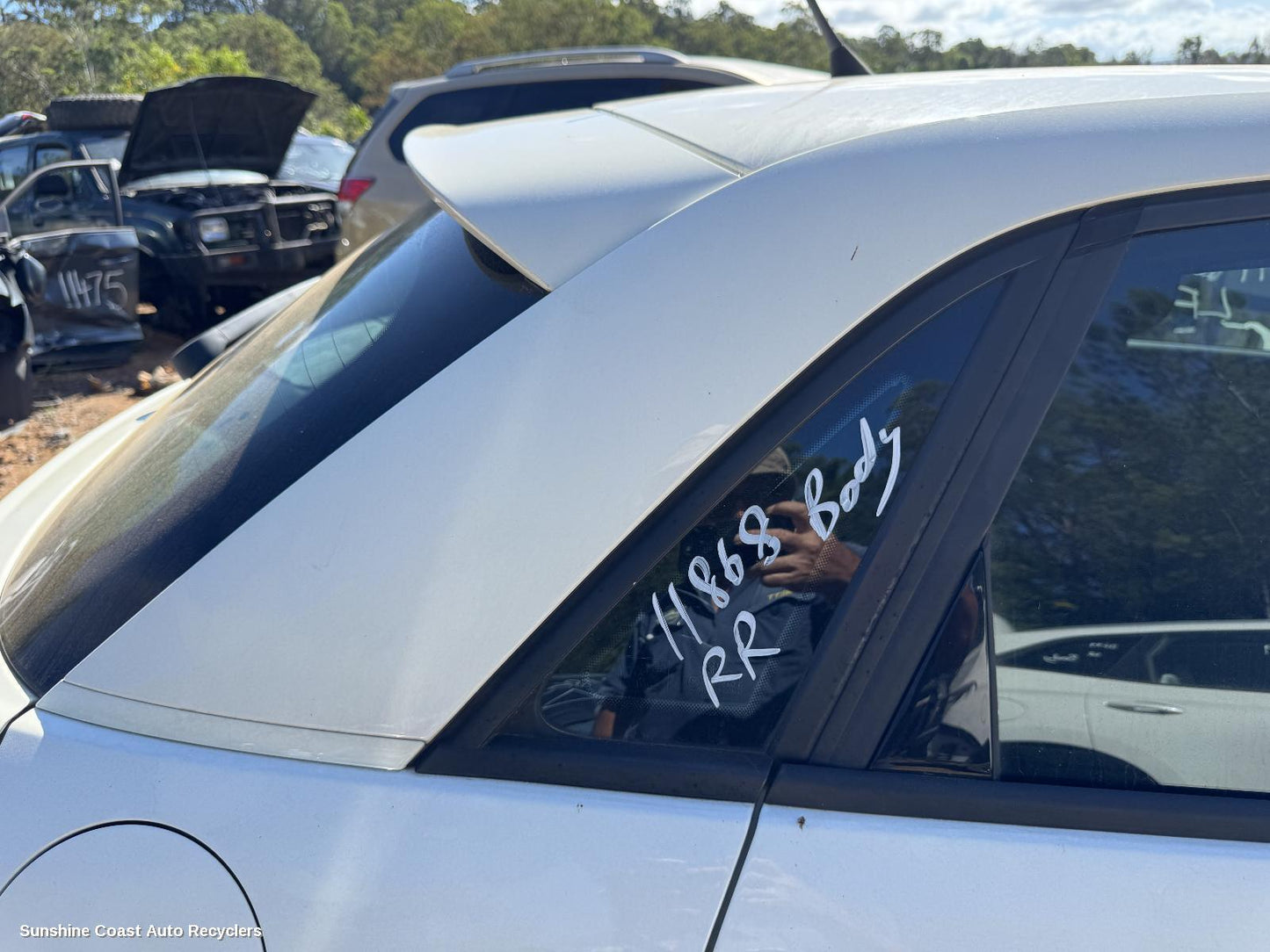 2012 Audi A1 Right Rear Side Glass