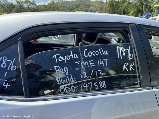 2013 Toyota Corolla Right Rear Door Window