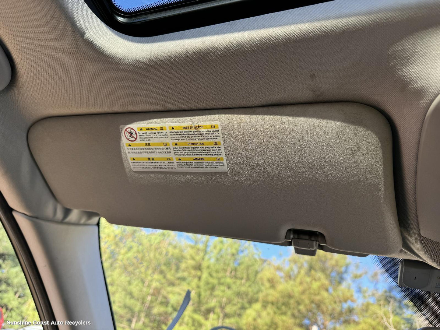 2009 Mercedes M Class Sunvisor