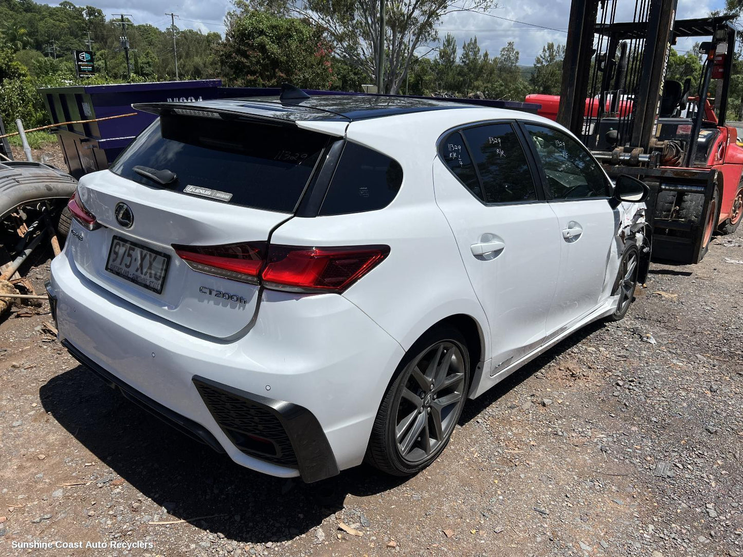2018 Lexus Ct200h Right Front Window Reg Motor