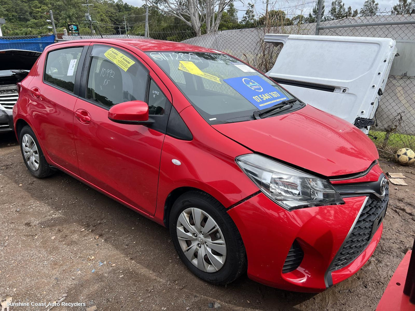 2016 Toyota Yaris Right Rear Wnd Reg Motor