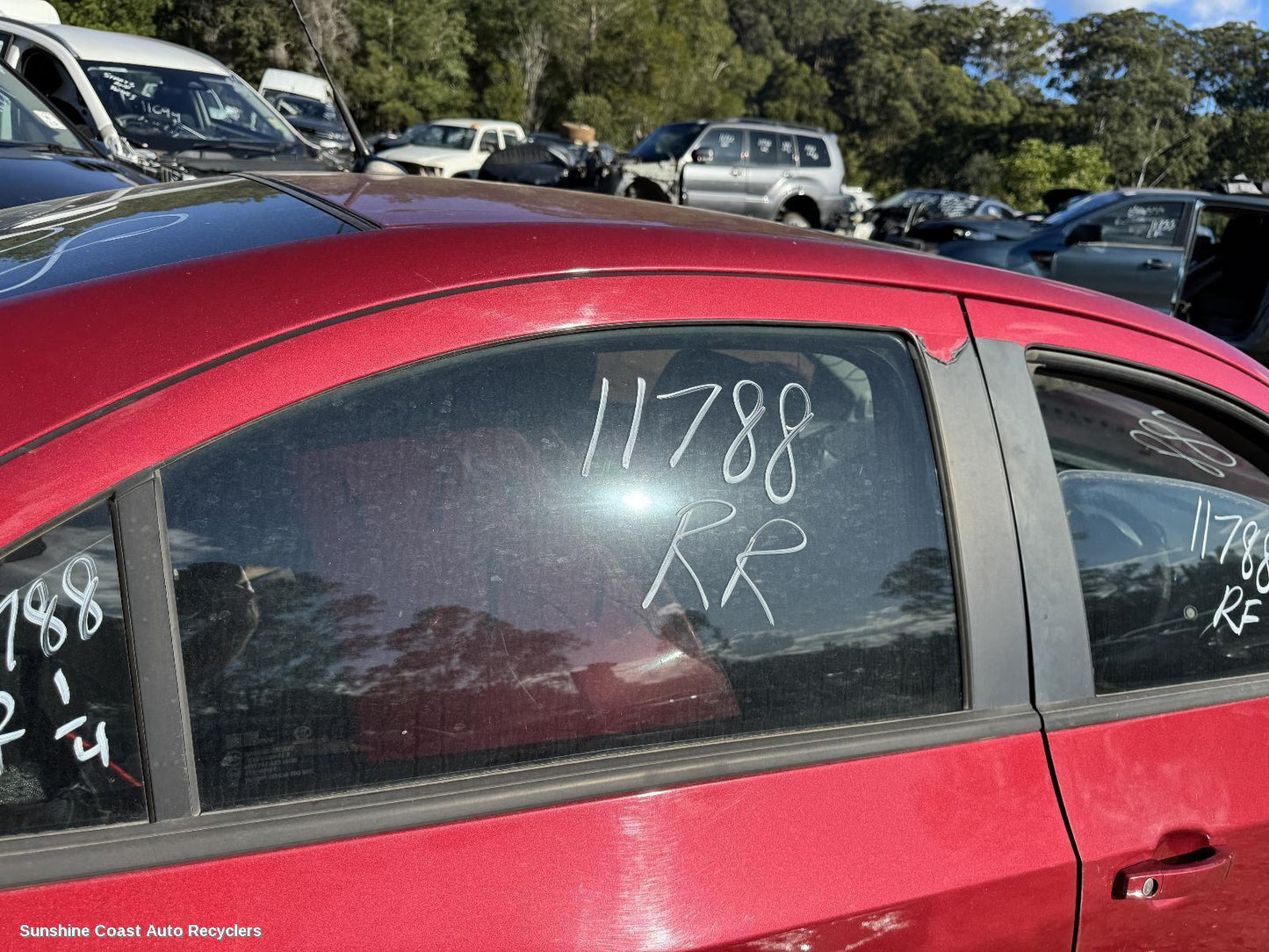 2012 Holden Barina Right Rear Door Window