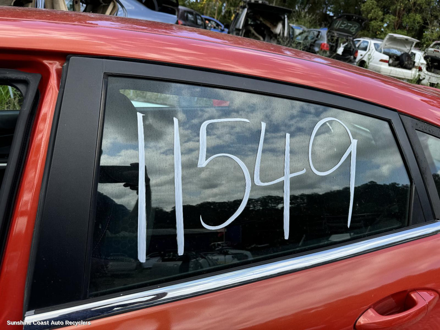 2012 Ford Fiesta Left Rear Door Window