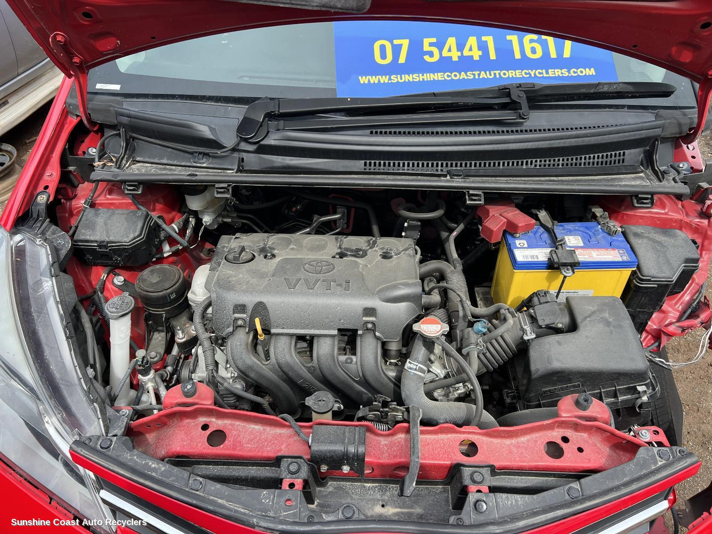 2016 Toyota Yaris Right Rear Wnd Reg Motor