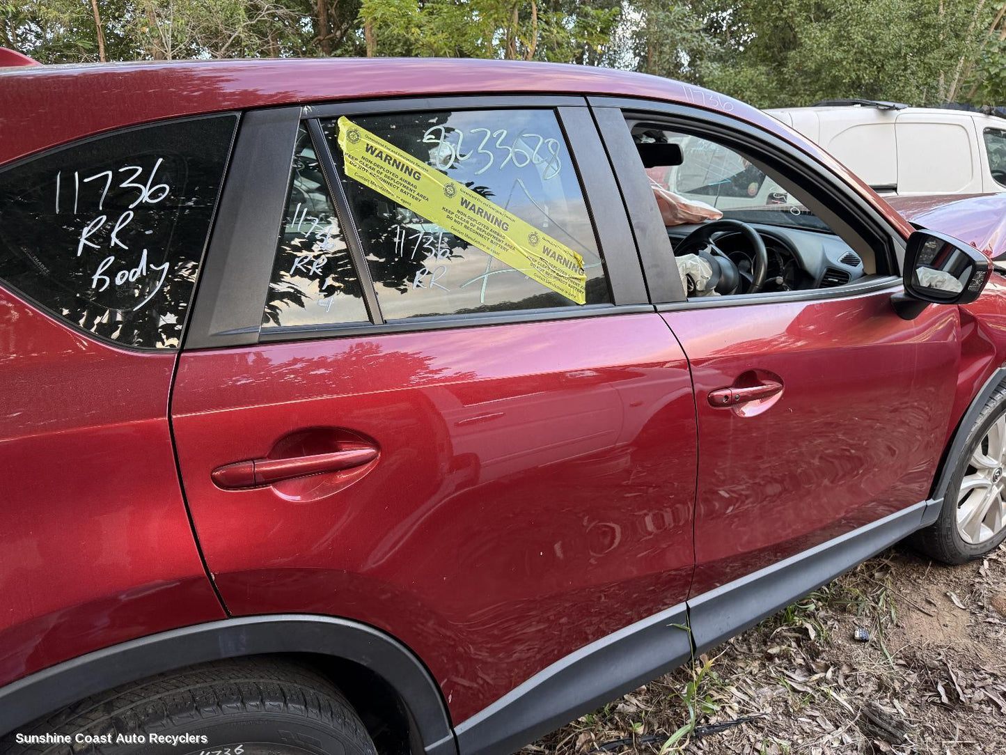2012 Mazda Cx5 Right Rear 1 4 Door Glass