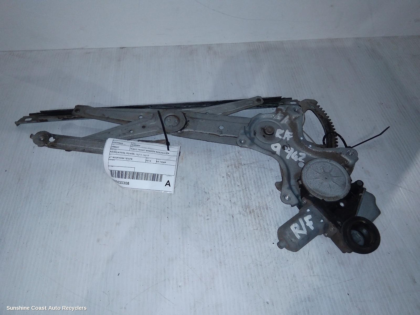 2014 Toyota Camry Right Front Window Reg Motor