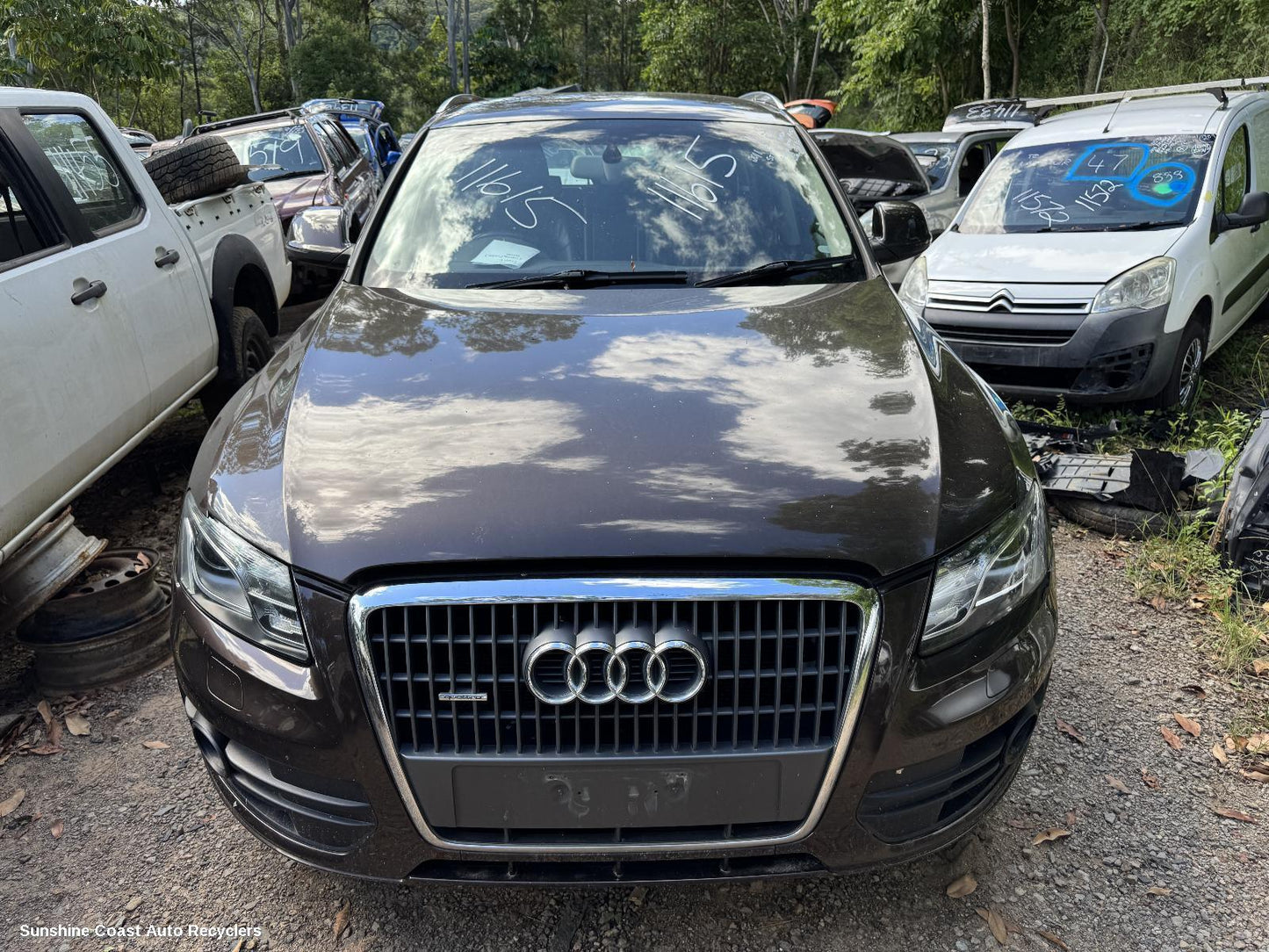 2011 Audi Q5 Left Rear Door Window