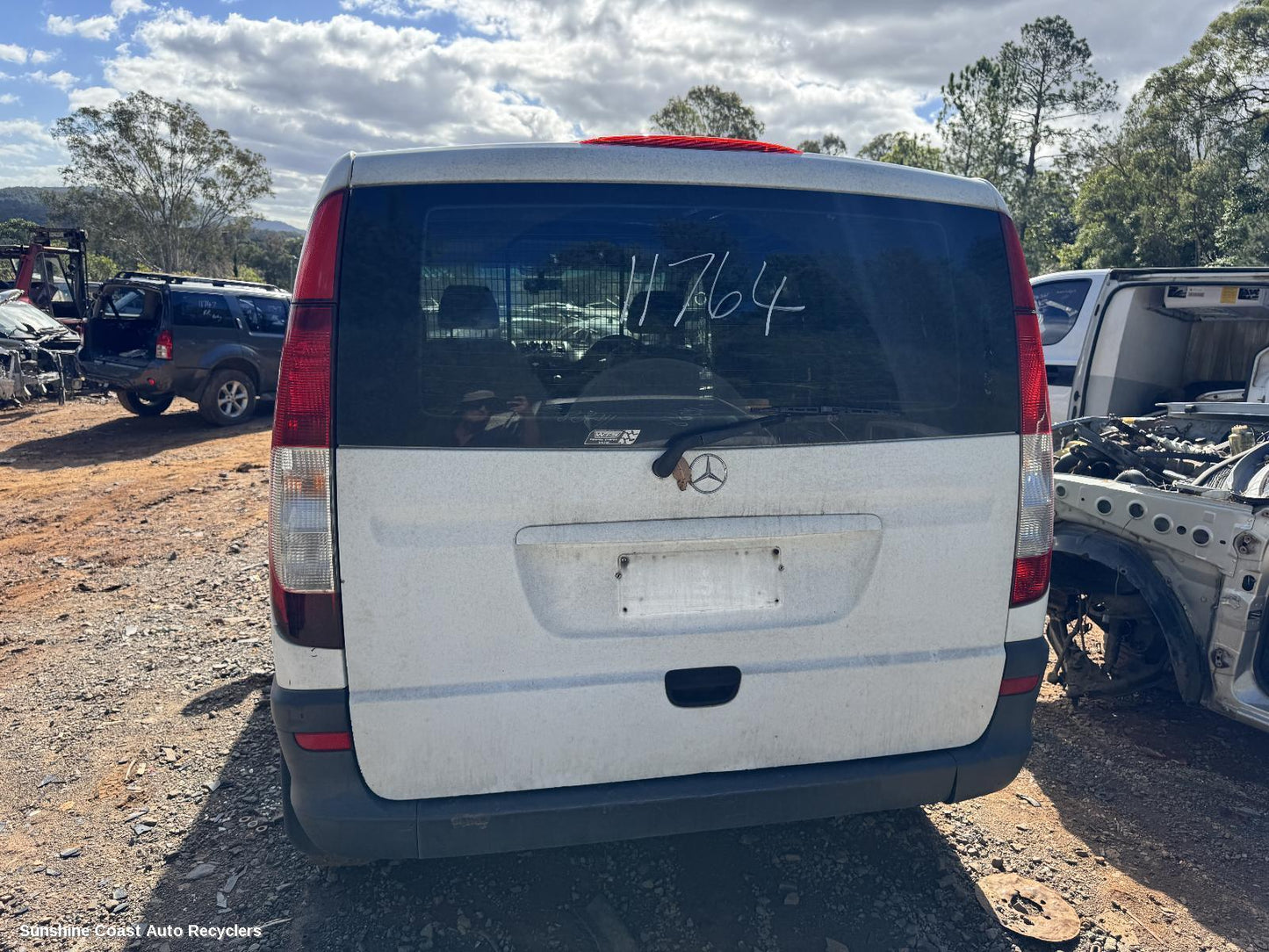 2013 Mercedes Vito Left Rear Door Sliding
