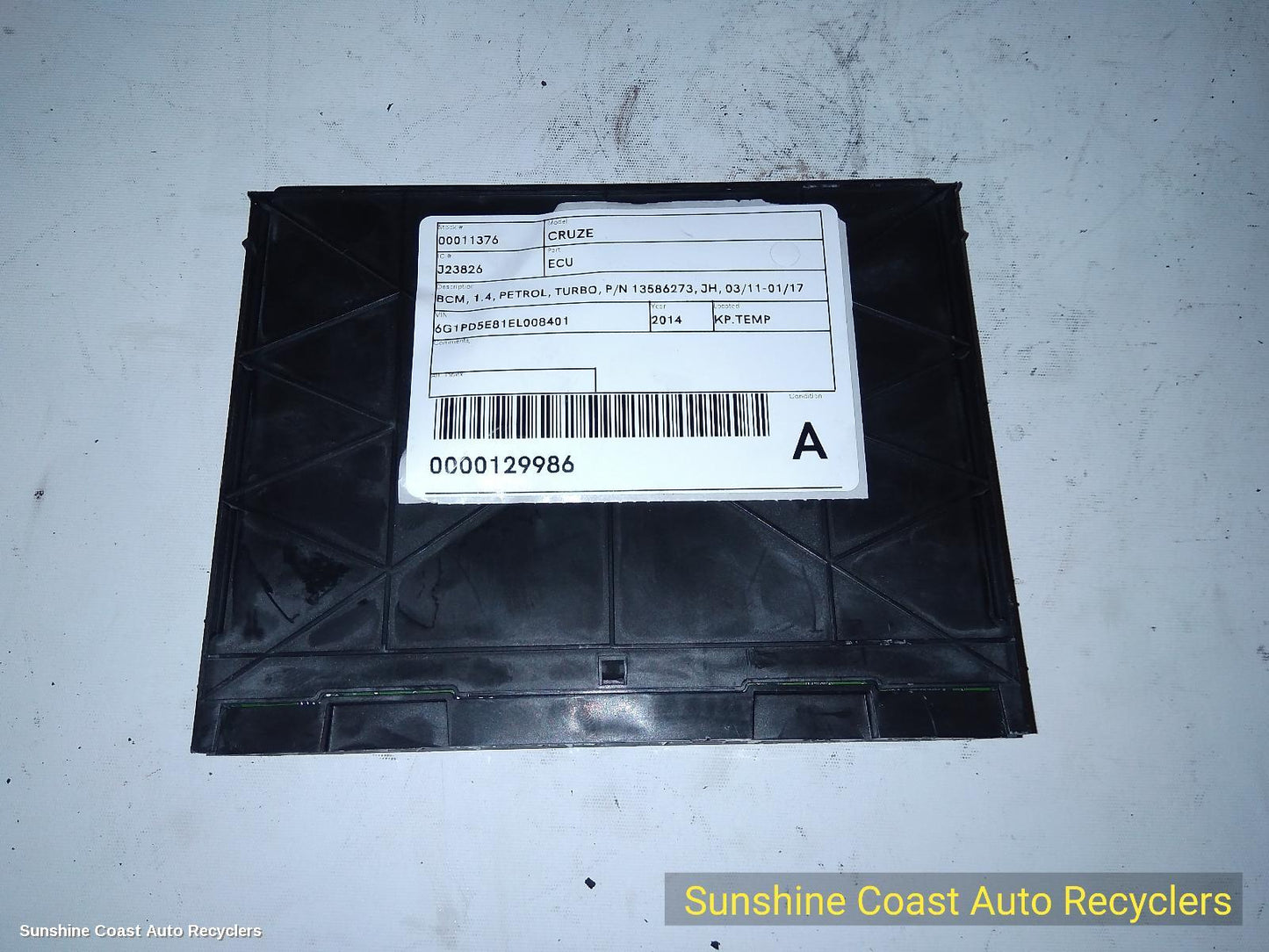 2014 Holden Cruze Ecu