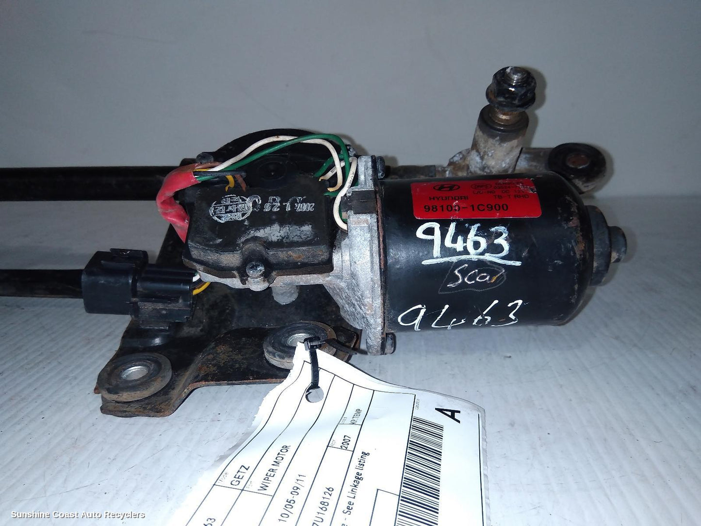 2007 Hyundai Getz Wiper Motor