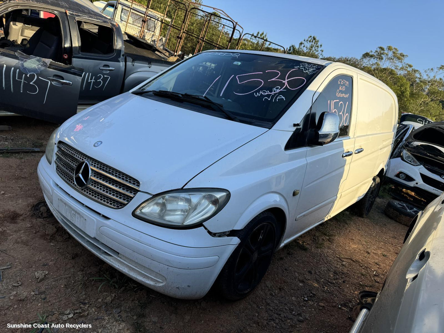 2008 Mercedes Vito Left Front Window Reg Motor