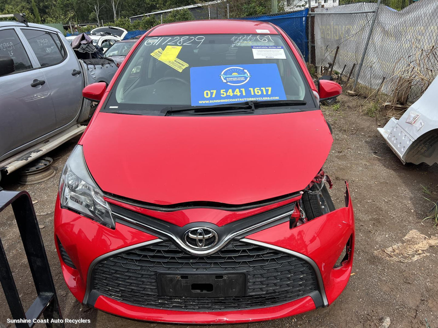 2016 Toyota Yaris Right Rear Wnd Reg Motor