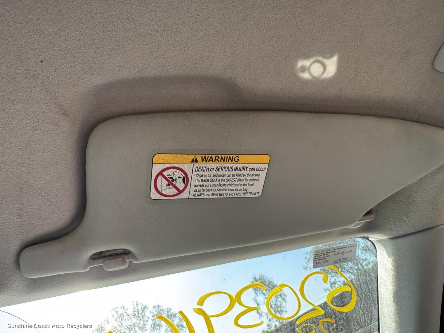 2010 Holden Colorado Sunvisor