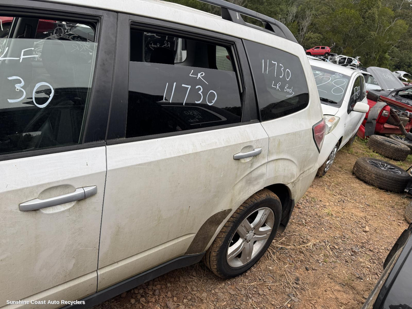2009 Subaru Forester Left Rear Door Window