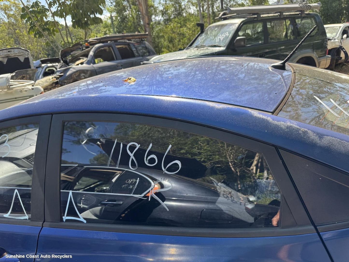 2015 Hyundai Accent Left Rear Door Window