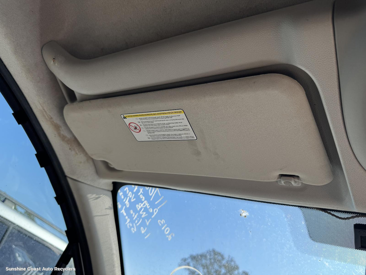 2013 Peugeot Partner Sunvisor