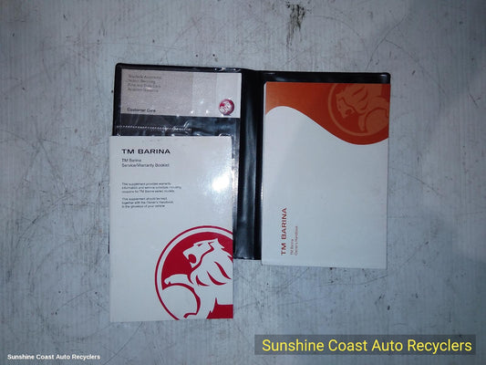 2012 Holden Barina Owners Handbook