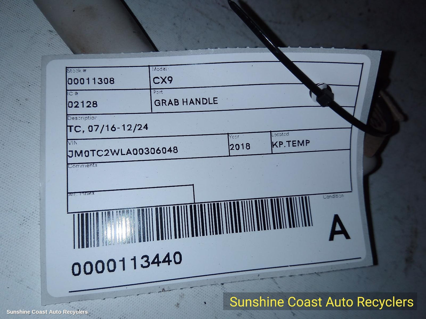 2018 Mazda Cx9 Grab Handle