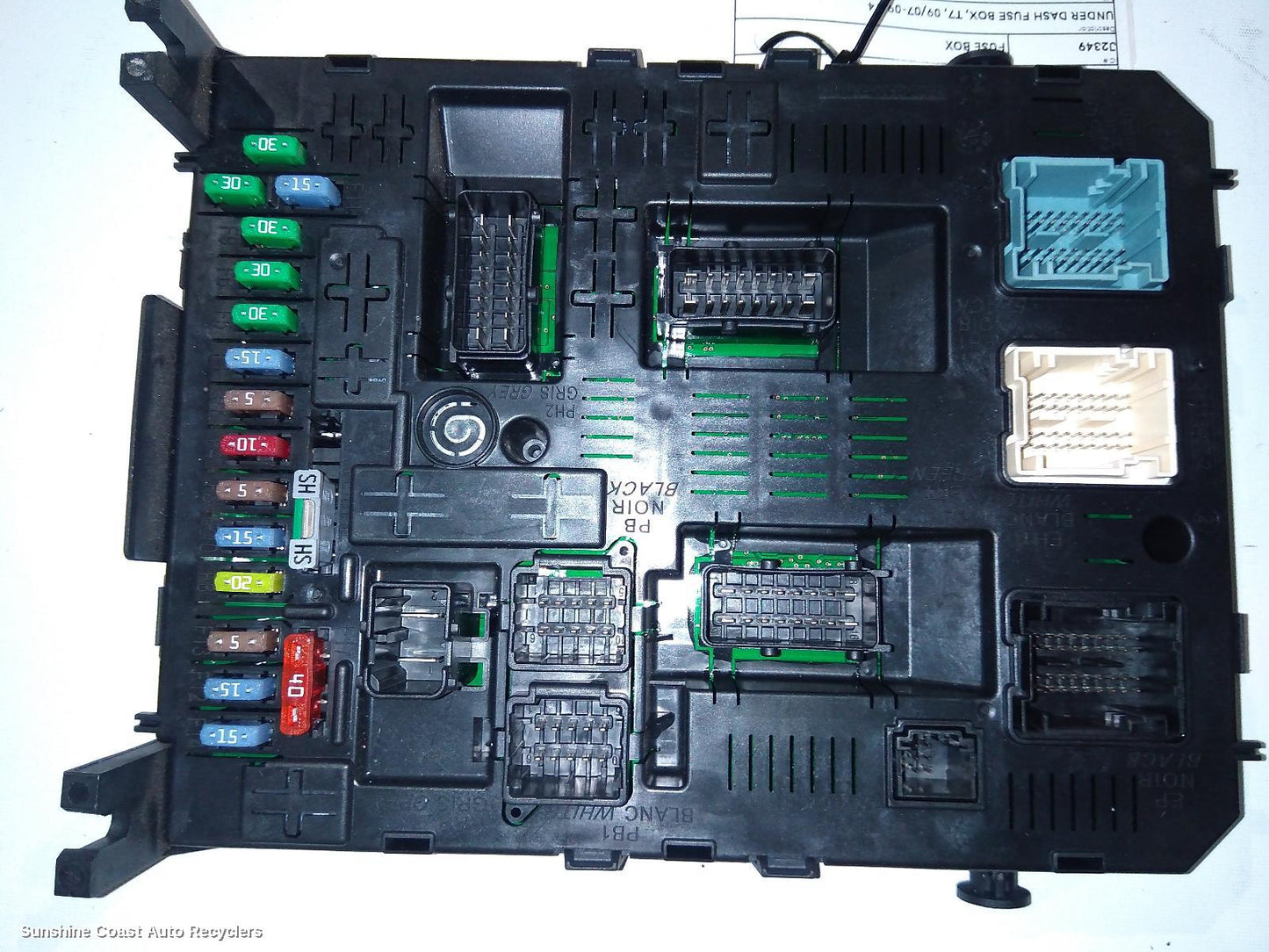 2010 Peugeot 308 Fuse Box