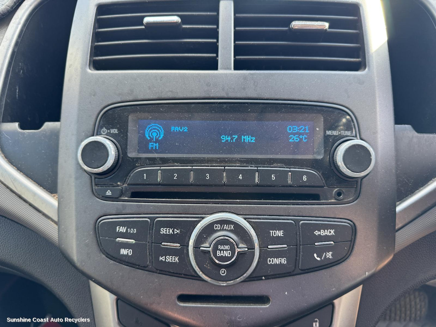 2012 Holden Barina Radio Cd Dvd Sat Tv